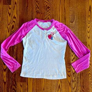 Vintage Y2K 2005 Strawberry Shortcake long sleeve graphic tee